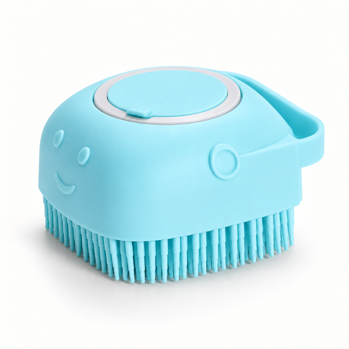 Brosse de bain pour chien avec réservoir à shampoing