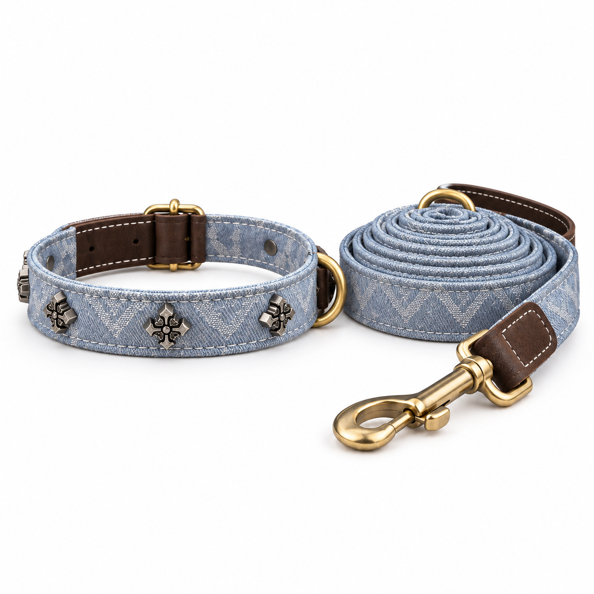 Collier et laisse pour chien Sillage