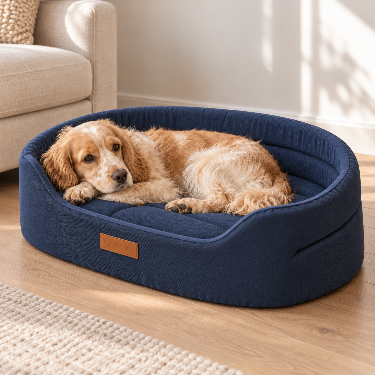 Panier pour chien lavable à coussin réversible Cocon